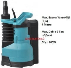 Momentum PKS-400LA temiz su dalgıç pompa